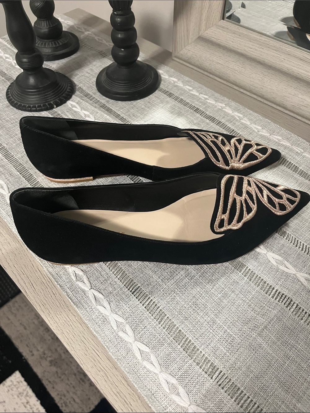 Sophia Webster Black Butterfly Flats 🦋 - Picture 2 of 5